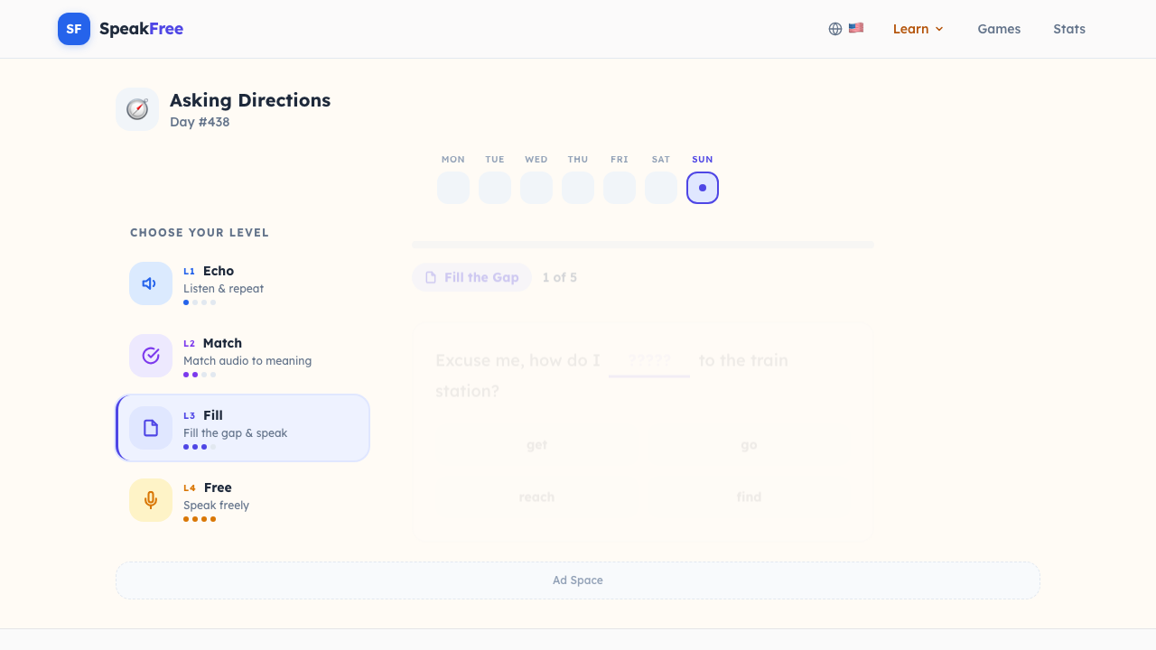 SpeakFree: English Wordle